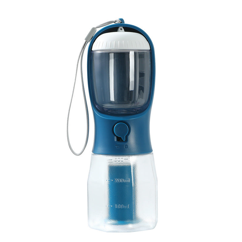 3in1 Hunde Trinkflasche Unterwegs Futter Napf Kotbeutel Spender Haustier Reise