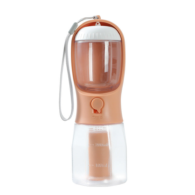 3in1 Hunde Trinkflasche Unterwegs Futter Napf Kotbeutel Spender Haustier Reise