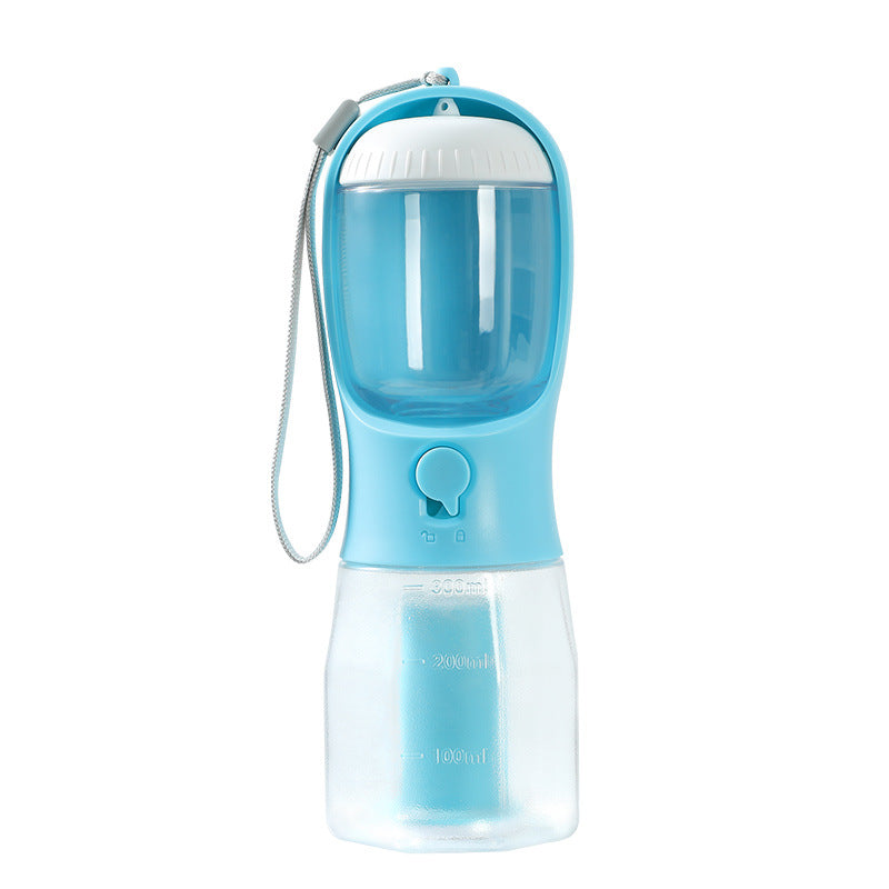 3in1 Hunde Trinkflasche Unterwegs Futter Napf Kotbeutel Spender Haustier Reise